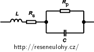 schema reálného kondenzátoru