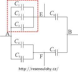 Vyznačení kondenzátorů 1, 2, 3