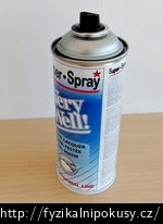 Obr. 1: Akrylová barva ve spreji použitá při vzorovém experimentu