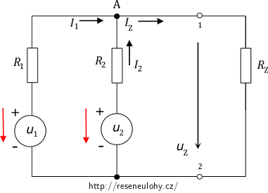 metoda lineární superpozice postup řešení