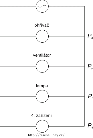Schéma zapojení po připojení 4. zařízení